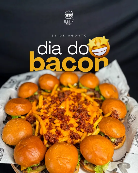 Post do Guettá Burger: Dia do bacon