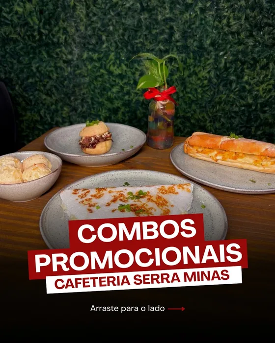 Post de combos promocionais da Cafeteria Serra Minas